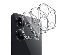 Lutree para Xiaomi Redmi Note 13 Pro 4G/ POCO M6 Pro 4G Protector Cámara Cristal Templado, 3 Piezas Dureza 9H HD Protector de Lente de Cámara, Anti Rasguños Película Protectora -Transparent