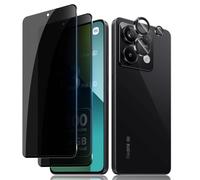 Lutree para Xiaomi Redmi Note 13 Pro 5G Anti-Espía Cristal Templado, 2+1 Piezas Protector de Pantalla de Privacidad + Protector de Lente de Cámara, 9H Anti-Arañazos Antiespias Película Protectora