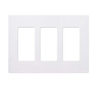 Lutron Claro - Placa de pared de 3 tomas