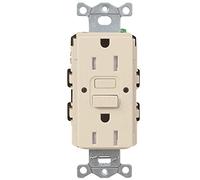 Lutron Receptáculo dúplex GFCI resistente a manipulaciones de 15 amperios en almendra clara