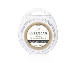 LUTTMANN Classic Tape 12 mm x 2,75 m - Rollo adhesivo de cinta transparente para tupés, pelucas, sistemas capilares y postizos, especialmente para sistemas de láminas y sustratos de PU