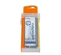 Lutz AB2-SZ 470034 - Hoja de recambio para cúter (50 unidades, en dispensador de seguridad, ancho de la hoja de 18 mm, longitud de corte de 100 mm)