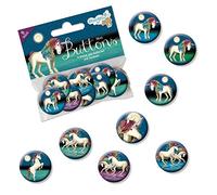 Lutz Mauder Verlag 67247 - Juego de 8 mini chapas con diseño de unicornio
