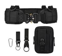 Luufan - Cinturón táctico de seguridad, cinturón militar Molle, resistente, ajustable, con correa gratuita para actividades al aire libre