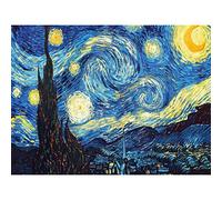 LUUFAN Kit de pintura de diamantes 5D para adultos, arte pegado, manualidades para decoración de pared del hogar, Van Gogh, noche estrellada (40 x 50 cm)