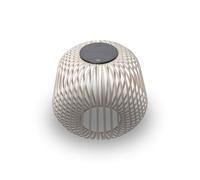 LUUK Studio Lámpara de mesa LED, batería recargable, IP65, inalámbrica y portátil para balcones, jardines y terrazas, luz blanca cálida, luz ambiental regulable y decoración de diseño, Marrón Nomad