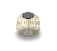 LUUK Studio Linterna Solar LED Exterior, Farolillo Portátil Inalámbrica, Lámpara de mesa USB-C, IP65 Resistente al Agua, Luz Cálida Regulable para Exteriores, Balcón, Jardín, Terraza, Patio, Marrón