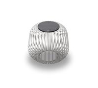 LUUK Studio Linterna Solar LED Exterior, Farolillo Portátil Inalámbrica, Lámpara de mesa USB-C, IP65 Resistente al Agua, Luz Cálida Regulable para Exteriores, Balcón, Jardín, Terraza, Patio, Gris