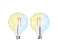 LUUMR Smart LED E27 G125 7W ZigBee Tuya Philips Hue set de 2 EC:EPREL:1879871