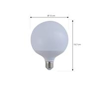 LUUMR Smart LED, E27, G125, 9 W, RGB, Tuya, WLAN, mate, CCT EC:EPREL:1870817