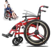 LuusMm Silla De Ruedas Plegable Autoproducida Liviana, Silla De Ruedas Livianas Y Fáciles De Usar, Silla De Viaje Para Adultos/Ancianos, Silla De Ruedas Portátiles De Transporte
