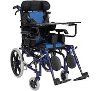 LuusMm Silla De Ruedas Plegable Para Niños/Adultos, 90 ° -170 ° Reclinando Silla De Ruedas, Ángulo/Ancho Del Asiento Ajustable, Protección De Las Piernas, Frenos Dobles, Anti-Rodeo,Adult