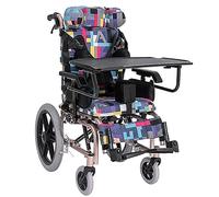 LuusMm Viejos Y Niños Transportan Silla De Ruedas, Carrito De Silla De Ruedas Inclinado A 45 °, Silla De Ruedas Con Discapacidad De Alto Respaldo De Alto Respaldo,With plate