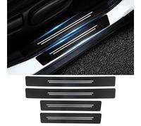 LUUXWPFZ 4 Piezas Pegatina Umbral de Coche, para Mazda 2 3 5 6 CX-3 CX-30 CX-5 CX-50 CX-60 CX-7 CX-8 CX-9 Protectores de Umbral de Puerta de Coche de Fibra de Carbono, Decoración Accesorios,C