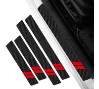 LUUXWPFZ 4 Piezas Pegatina Umbral de Coche, para VW Tiguan 2nd Gen/Tiguan Allspace 2016 2017 2018 2019 2020-2025 Protectores de Umbral de Puerta de Coche de Fibra de Carbono, Decoración Accesorios,B