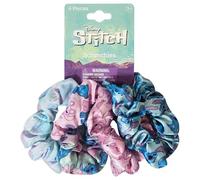LUV HER Disney Stitch Scrunchies para niñas de todas las edades, 4 coleteros grandes para niñas, 4 coleteros impresos con tus personajes favoritos, accesorios para el cabello para niñas de 3 años en