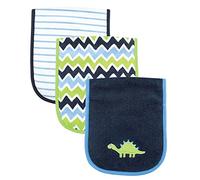 Luvable Friends 3 Piece Burp Cloth with Fiber Filling, Dinosaur by Luvable Friends