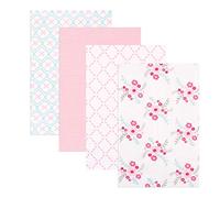 Luvable Friends 4 Piece Flannel Receiving Blankets, Floral by Luvable Friends