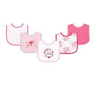 Luvable Friends 5 Piece Drooler Bib with Waterproof Backing, Floral by Luvable Friends