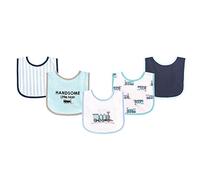 Luvable Friends 5 Piece Drooler Bib with Waterproof Backing, Train by Luvable Friends