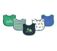 Luvable Friends 5 Piece Fun Boy's Drooler Bibs, Turtle by Luvable Friends