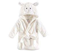 Luvable Friends Albornoz unisex de felpa, cordero, 0-9 m