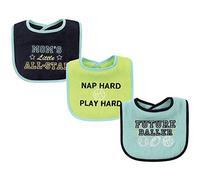 Luvable Friends - Baberos unisex de algodón con relleno de fibra, deporte, talla única