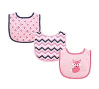 Luvable Friends Baberos unisex de algodón con relleno de fibra, Foxy, talla única