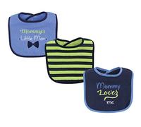 Luvable Friends Baberos unisex de algodón con relleno de fibra, niño mami, talla única