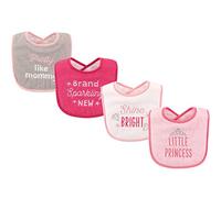 Luvable Friends Baberos unisex de algodón con relleno de fibra, princesa, talla única
