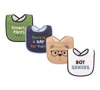 Luvable Friends Baberos unisex de algodón con relleno de fibra, talla única