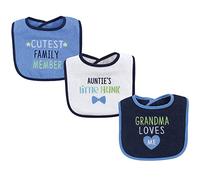 Luvable Friends Baberos unisex de algodón con relleno de fibra, talla única