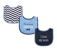 Luvable Friends Baberos unisex de algodón con relleno de fibra, tamaño único
