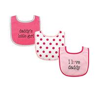 Luvable Friends Baberos unisex de algodón para bebé con relleno de fibra, paquete de 3, tamaño único