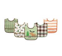 Luvable Friends Baberos unisex impermeables PEVA, alce, talla única
