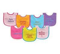 Luvable Friends Blue Funny Sayings Baby Bibs by Luvable Friends