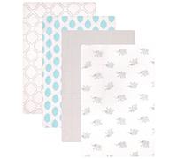 Luvable Friends Flannel 4 Piece Receiving Blankets, Elephant by Luvable Friends