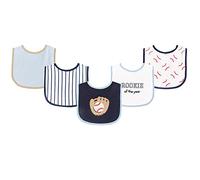 Luvable Friends Fun Prints Drooler Bibs, Baseball, 5 Count by Luvable Friends