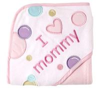 Luvable Friends I Love Family Hooded Towel, Pink Mommy by Luvable Friends