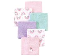 Luvable Friends Paños de algodón súper suaves para bebé, diseño de unicornio y arco iris, talla única