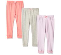 Luvable Friends Pantalones unisex de algodσn para bebι a rayas, color rosa claro, coral, 6-9 meses