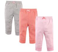 Luvable Friends - Pantalones unisex de algodσn para bebι, diseρo de rayas, color rosa claro, coral 3