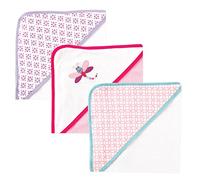 Luvable Friends Toallas Unisex con Capucha de algodón de Rizo para bebé, libélula, Talla única