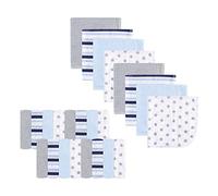 Luvable Friends Washcloths, Stars and Stripes, One Size, 24 Count