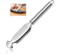 Luvan Removedor de Escamas INOX 3-en-1, Herramienta de Cocina Fischentschupper/Fischschuppenschaber, Scaler Scraper & Cuchillo para Escamas & Entrañas - Salmón, Peces Grandes