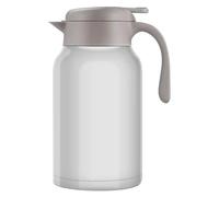 Luvan Thermos 2.0L, Jarra térmica de acero inoxidable, retención caliente fría 24H (blanco)