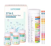 LUVCOSY Kit de prueba de bacterias coliformes de 4 piezas y 100 tiras de prueba de agua, kit de prueba de agua para pozo, grifo, agua potable y piscina, kit de prueba de agua en el hogar para detectar