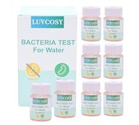 LUVCOSY Kit de prueba de bacterias coliformes de 8 botellas para agua potable, kit de prueba de calidad del agua para el hogar, grifo, pozo, piscina, estanque, lago, fácil de usar, fiable, versátil