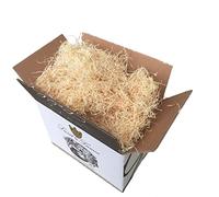 Luvit & Lumoè | LANA DE MADERA PARA CESTAS | Caja de 1KG | Virutas en madera natural para empaques navideños de Semana Santa y canastas de regalo, empaques de lana de madera seca para relleno.
