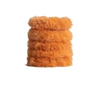 LUVIVO Limpiapipas Artificiales Pelo De Conejo 20mm Enrollados 5 Unidades Palitos Peludos Bricolaje Animales Tallos De Chenilla Suaves Fáciles De Moldear(Naranja)
